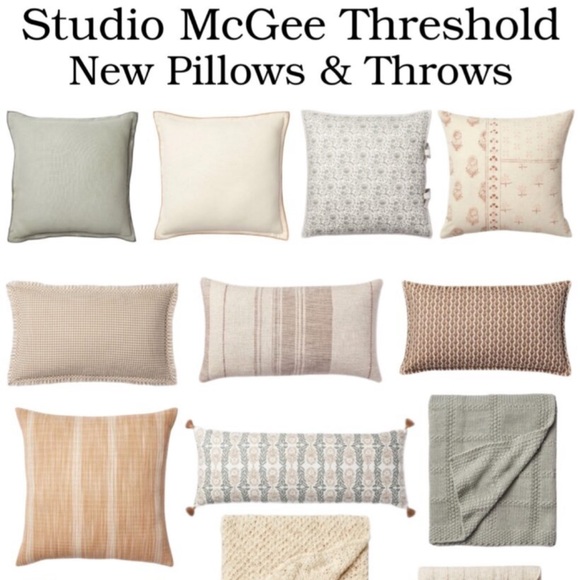 Woven Striped Throw Pillow Camel/Cream - Threshold designed with Studio McGee - Picture 9 of 11
